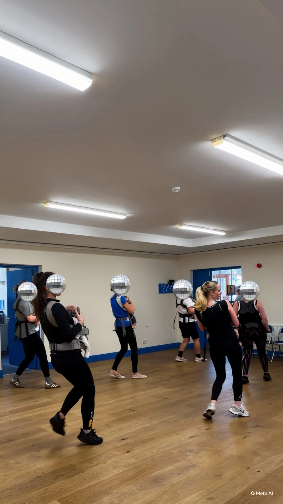 babywearing dance class in motion
