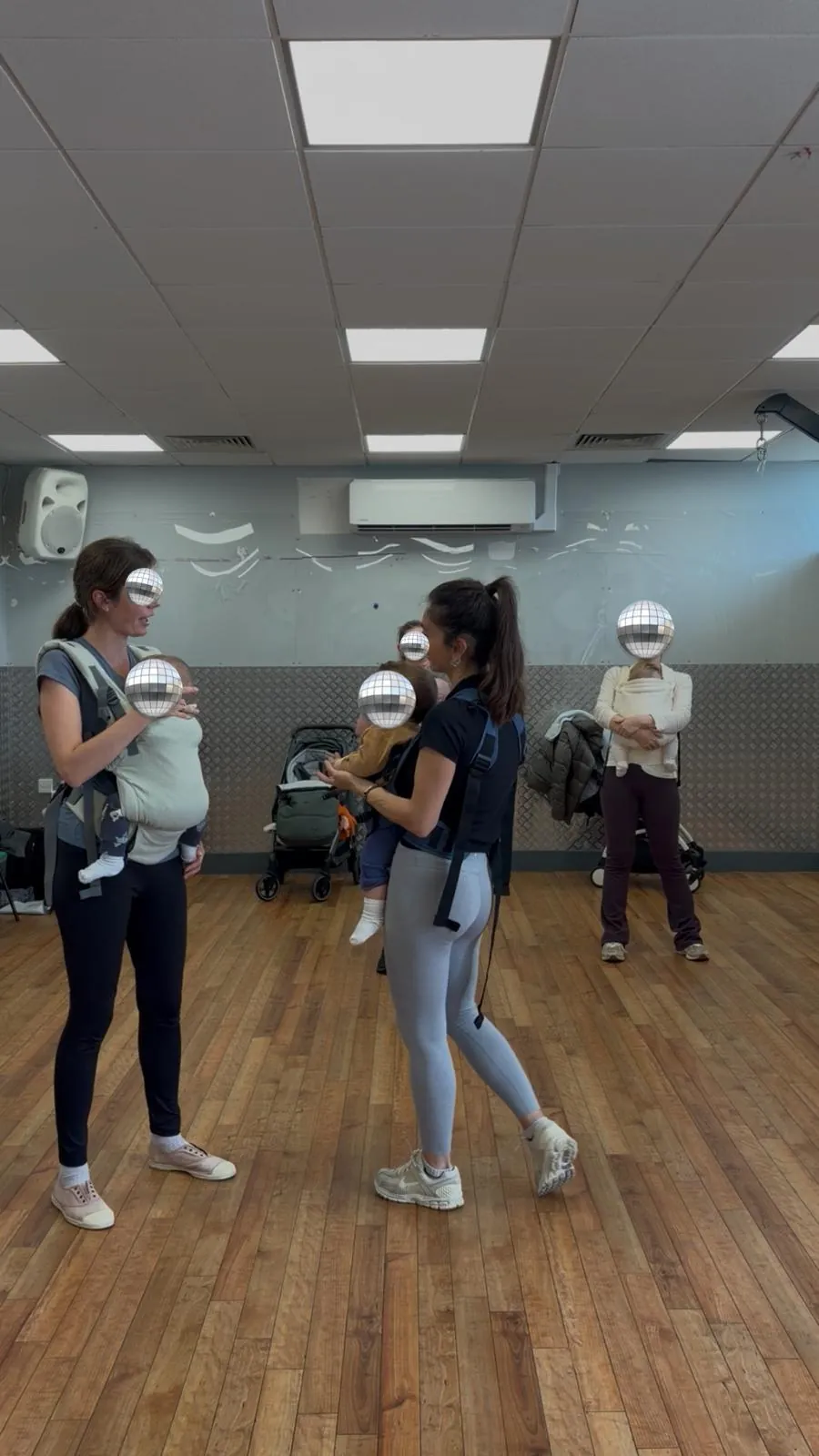 mums chatting after class